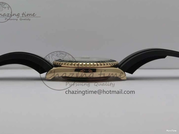 MiroTime 0523 Yacht-Master 116655 UBF 1:1 Best Edition 3D Black Ceramic Bezel on Black Rubber Strap A2836(Free Extra Strap) SunProtective 3061